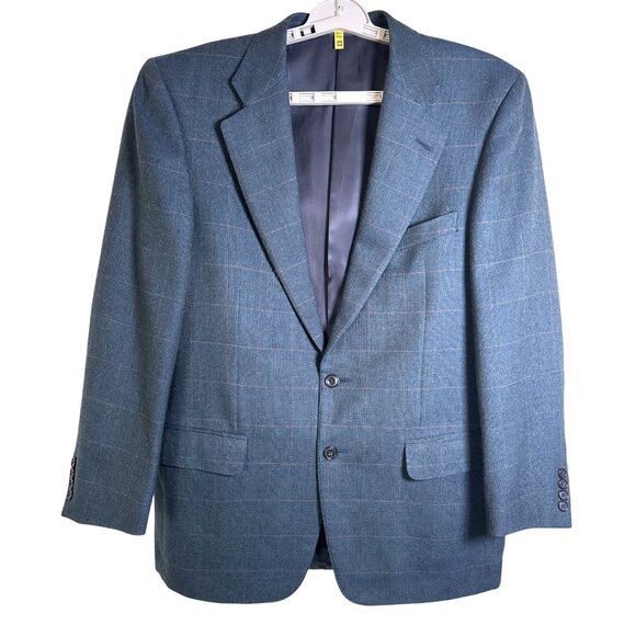 Ermenegildo Zegna Blue Wool Cashmere Taglio Escusivo Blazer Luxury‎ Jacket Sz 50 - Picture 1 of 14